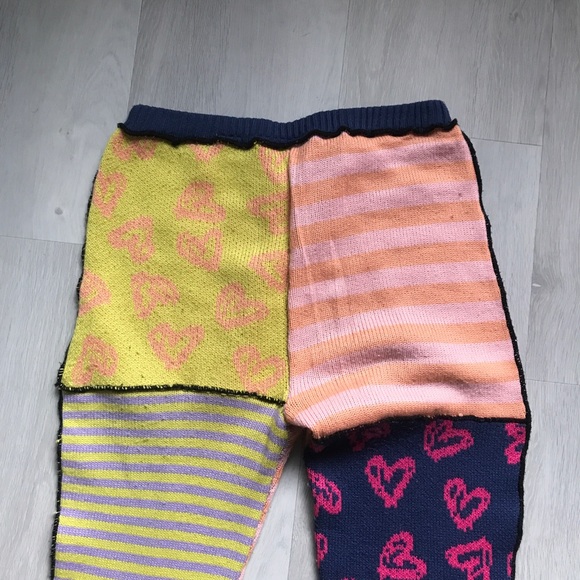 THE RAGGED PRIEST WOMENS PANTS KNIT PATCHWORK WORK SMALL - Picture 13 of 14